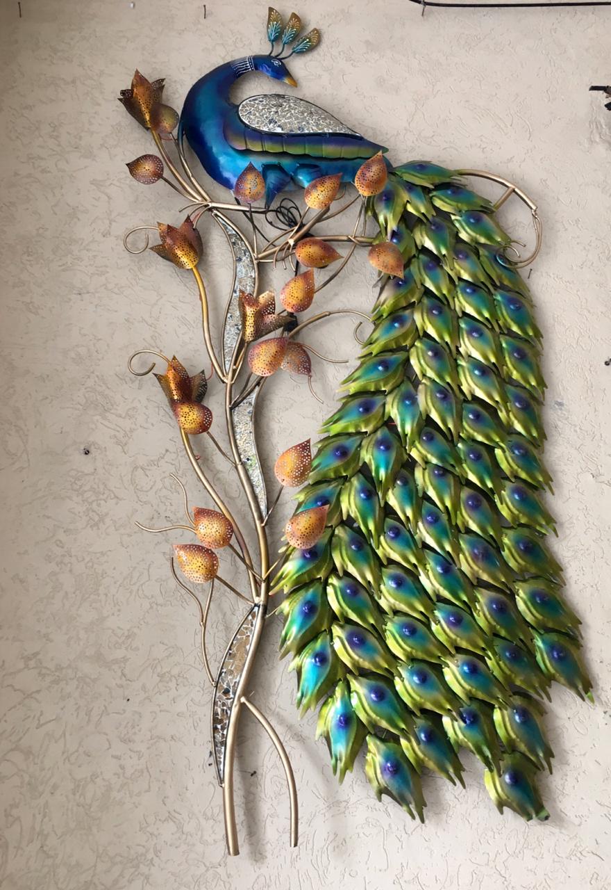 Metal Peacock Wall Decor Derircor